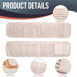 Channo Lumbar Support Brace – Back Belt Support for Men and Women, Lower Back Brace for Posture Support, Breathable, Elastic, Tummy Control for Office Workers, Drivers & Heavy Labor, Beige, XL