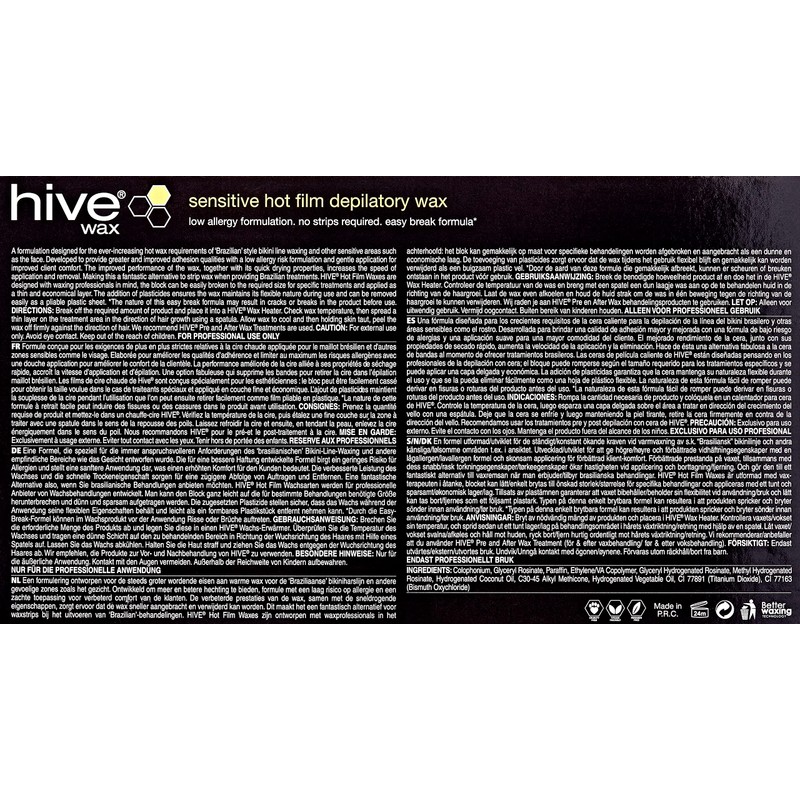 Hive Options Sensitive Hot Film Brazilian Depilatory Wax Block Low