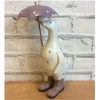 Davids Ducks Large White and Lilac Polka Dot Duck with
