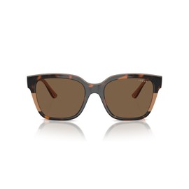 Vogue Eyewear VO5558SF Sunglasses, Top Havana/Transparent Brown/Dark Brown, 55 mm