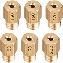 Main Jet Jetsetmoto Mikuni Hexagonal/Large [6X11.5] #150#160#170#180#190#200 Main Jet Set Mikuni Slojet VM20 Carburetor Mikuni Flat 24 Carburetor Lanza/TZR25 0/sr40 0/RGV250 Gamma/TS200R 6 Oversize