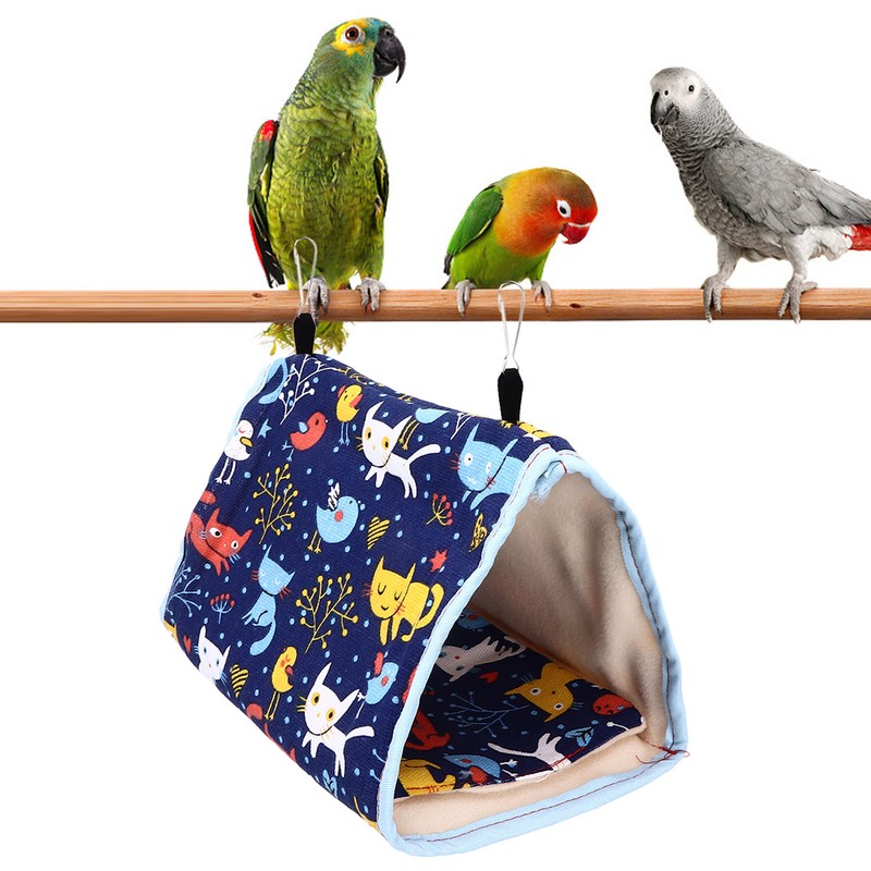 Warm Bird Nest Soft Thickened Foldable Bird Hanging Bed Toy