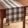 Park Designs Brown Buffalo Check Table Runner 54"