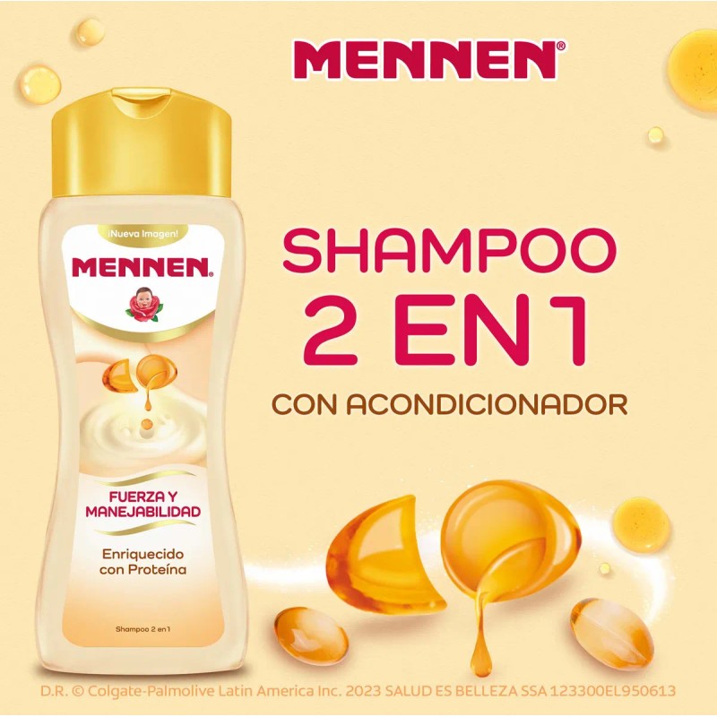 Shampoo Mennen Protena 2 En 1 Fuerza Y Manejabilidad 700