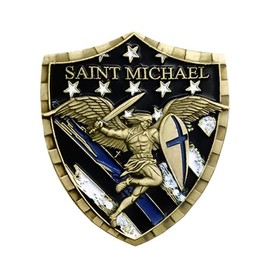 Police Officer Law Enforcement Saint Michael 3D Commemorative Thanksgiving Coin