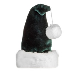 Velvet Santa Hat - Green - Adult Size