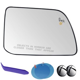 EAP Passenger Side Mirror Glass Compatible with Ford Edge 2012-2014, Lincoln MKX 2011-2015, Heated with Blind Spot, CT4Z17K707D CT4Z17K707E