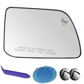 EAP Passenger Side Mirror Glass Compatible with Ford Edge 2012-2014, Lincoln MKX 2011-2015, Heated with Blind Spot, CT4Z17K707D CT4Z17K707E