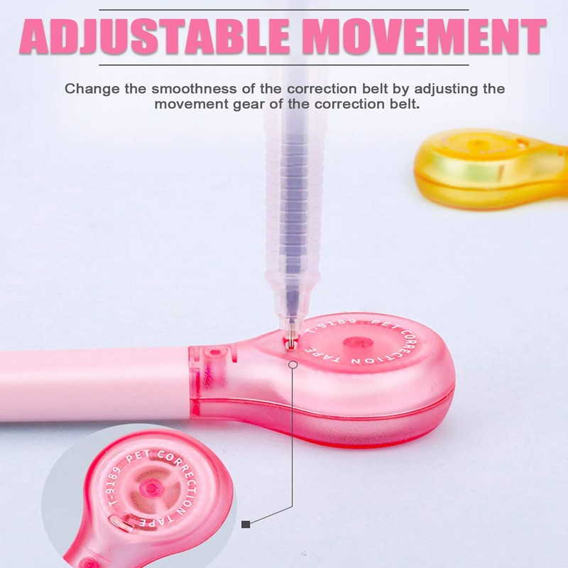 Johiux Pack of 5 Pen Shape Correction Roller, Correction Tape,