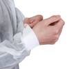 Greenour Disposable Lab Coats for Adults with Pockets White Lab