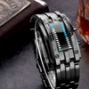 Binary Matrix Blue LED Digital Watch Men Women Cclassic Fashionable