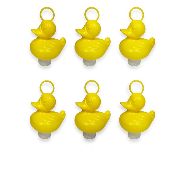 DOZER 6 Plastic Ducks with Hooks - Yellow Colour (6 Ducks with Weight and Hook) Duck Fishing Game