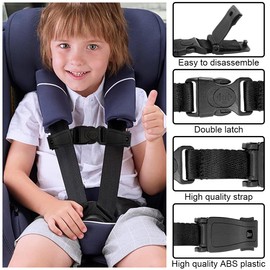 Buckle Protection Child Seat Pack of 2 Belt Safety Child Seat Chest Strap Clip Child Safety Belt Buckle Strap for Car Seats Pushchairs Children's High Chairs Bicycle Seats