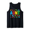 Aunt Master Builder Building Bricks Blocks Family Matching Tank Top