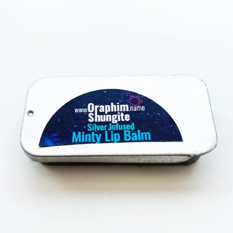 SHUNGITE LIP BALM Minty 100% Organic/Vegan/