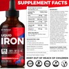 Liquid Iron Supplement Drops with Vitamins B6, B9, B12 &