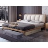 39.4" Folding Under Bed Storage Organizer Baskets for Closet, Bedding,Beige