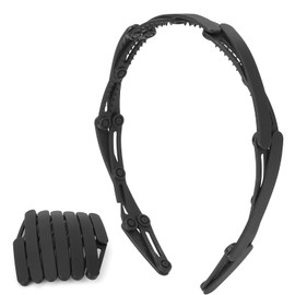 Foldable Headband, Adjustable Headband, Travel Headband, Black Hairband, Headband, Hair Accessories Headband(black)