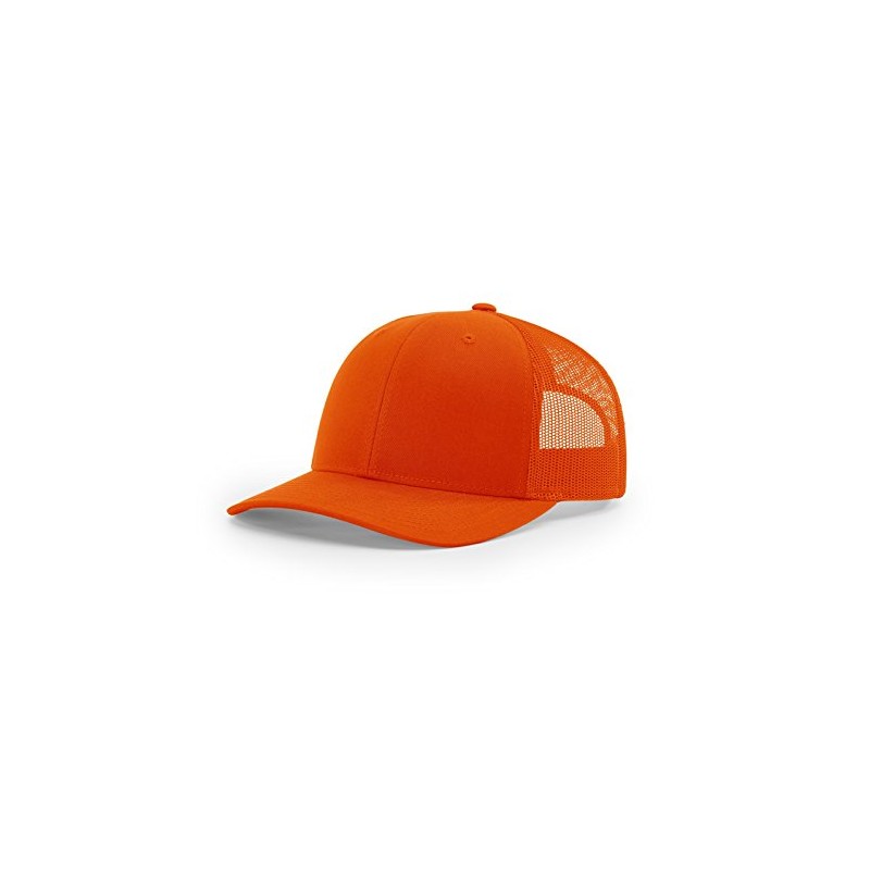 RICHARDSON 112 Trucker OSFA Baseball HAT Ball Cap Orange