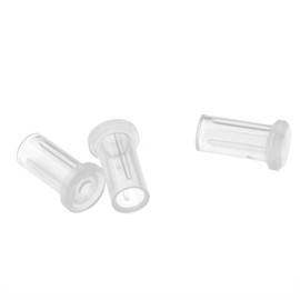 Lind Kitchen 100PCS Clear Fiber Optic Dust Caps Fiber Optic T-Shaped Dust Cap for Devices, Cables and End Faces FC SC LC UPC