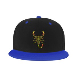 KOSPOGO Colorful Scorpions Baseball Cap for Men Women Snapback Hat Adjustable Flat Bill Hats