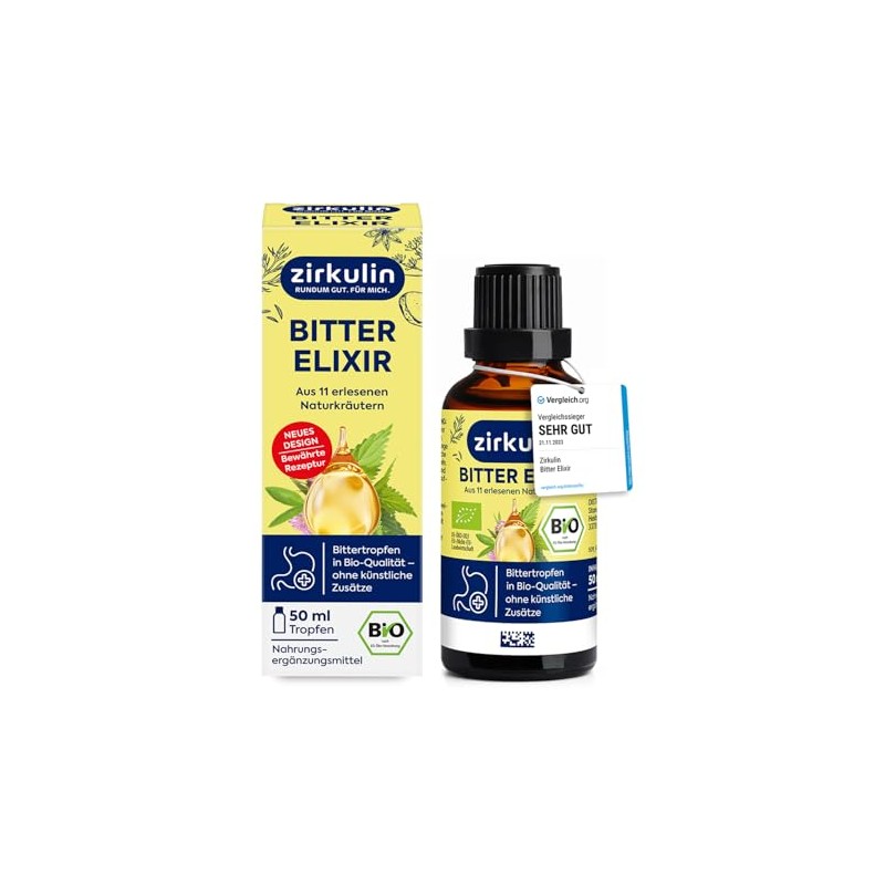Zirkulin Bitter Elixir - Organic Bitter Drops 50 ml -