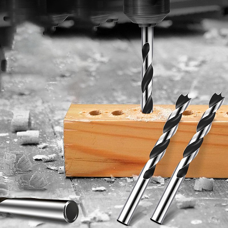 Yuentoen 8 PCS Brad-Point Drill Bits- 3-10mm Spiral Twist Wood