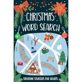 Stocking Stuffers for Adults: Christmas Word Search Puzzles for Adults, Holiday Activity Book for Women & Men