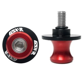 YIMOTO, 8MM M8 X 1.5 Motorcycle Swing arm Sliders Spools CNC Aluninum Swing Arm Stand Screws 2PCS for Suzuki GSX-R 600 GSX-R 750 GSX-R 1000 (Red)