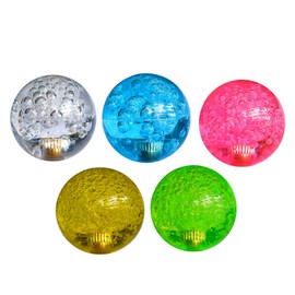 SEIWEI 5 Stück Greifautomaten-Joystick, Kristallkugelköpfe, runde Wippkugel, Griff oben, Joystick-Zubehör für Spielautomat für Arcade-Spiel