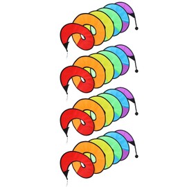 Wind Spinner | 4X Rainbow Wind Twister | Rotating Windmills Outdoor Decor Bird Scarer Nature Lovers Festival Party Front Yard Landscaping Backyard Gardens Patio Balcony