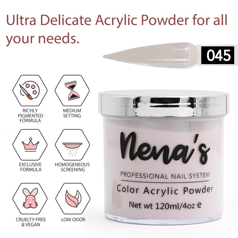 Nena's Superior Sculpting Powder Professional Acrylic Nail System wide color