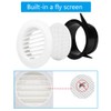 SDTC Tech 3 Inch Round Air Vent ABS Louver Grille