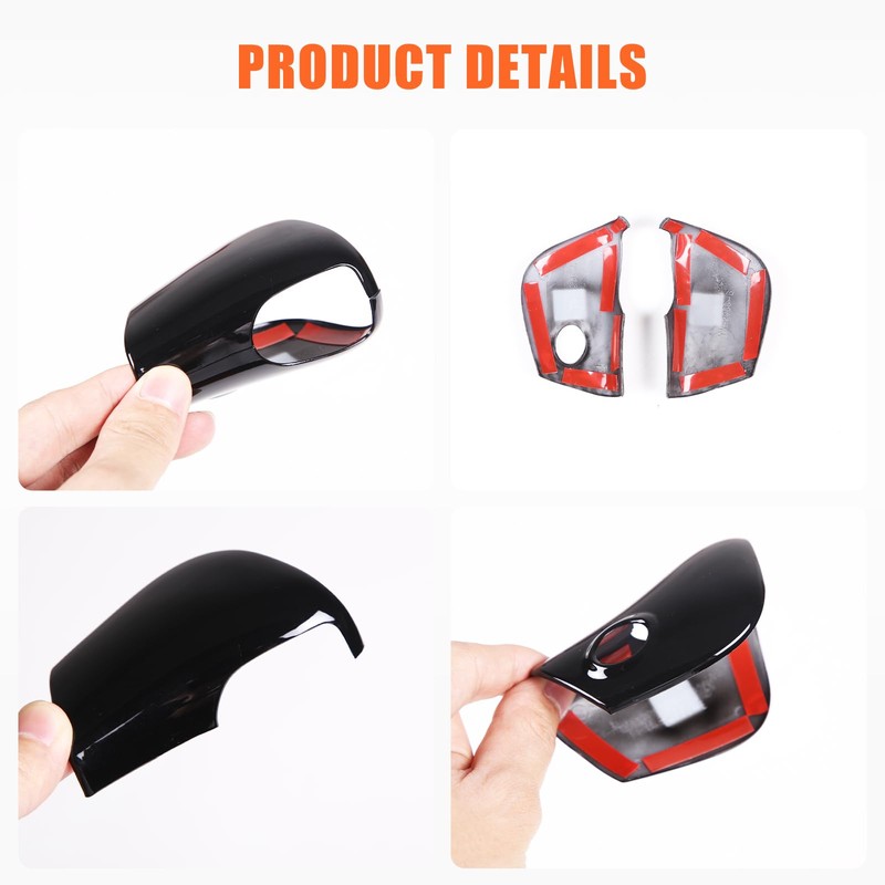 Heutamo Car Gear Shift Knob Cover Trim Compatible with Nissan