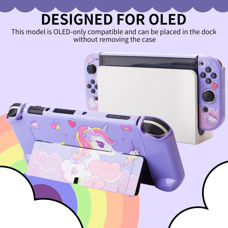 HYPERCASE Cute Carrying Case for Switch OLED, the Travel Case