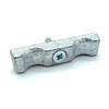 JAM2DAY Pack of 2 Silver Turn Buttons/Catches 50mm With Screws,