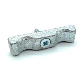 JAM2DAY Pack of 2 Silver Turn Buttons/Catches 50mm With Screws, Galvanised For Shed Doors, Garden, Pens etc.