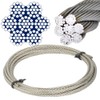Bootsteile Brauer® Stainless Steel Wire Rope 7 x 19 Soft