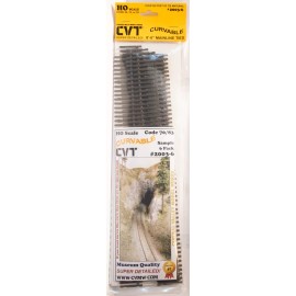 Central Valley HO #2003-6 CVT Tie Strip pkg(6) -- Mainline 8'6" Long Ties