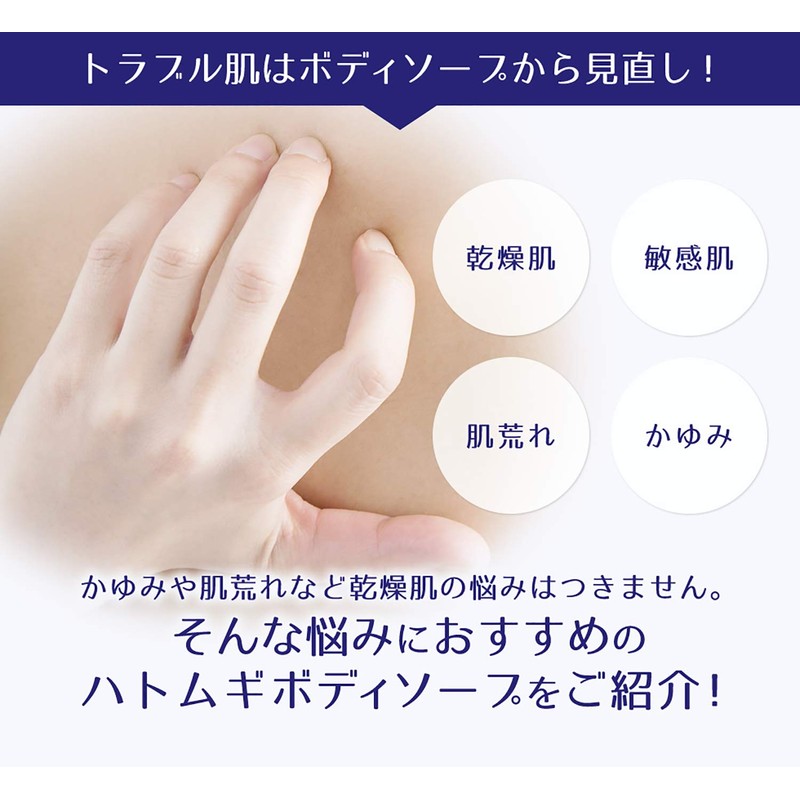 Reihiro Hatamugi High Moisturizing Body Soap, 20.3 fl oz (600