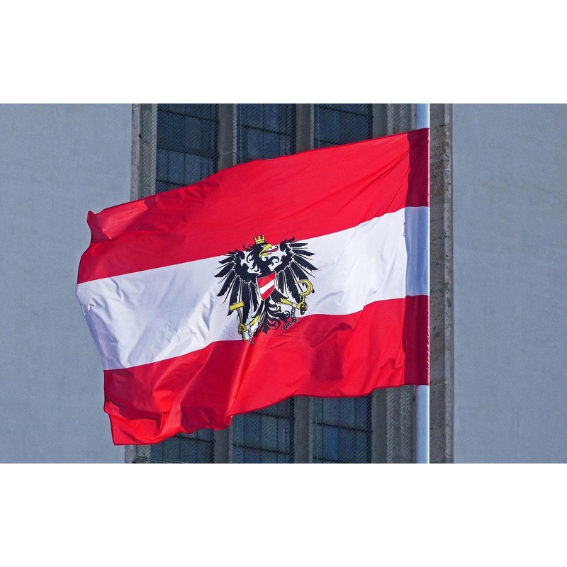Cosymate Austrian Flag with Eagle Austrian Flag with Eagle 3x5ft
