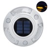 Solar Deck Lights Driveway Dock Lights 12 Led IP68 Waterproof