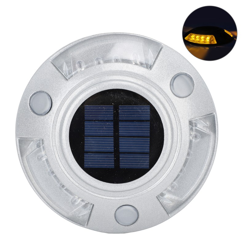 Solar Deck Lights Driveway Dock Lights 12 Led IP68 Waterproof