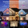 LED Outdoor String Lights 100 FT Patio Lights,100ft RGB+IC Smart