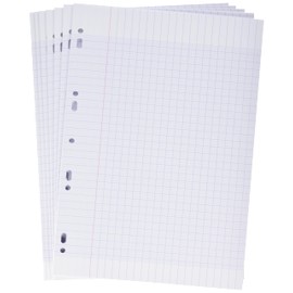 Clairefontaine 14711C – Pack of 150 Sheets Exam Sheets (Double Sheets) DIN A4 21 x 29.7 cm, 90 g Perforated, French Ruling, Shrink-Wrapped, Universal Punching, White, 1 Pack