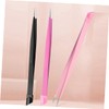 Healvian 3pcs Double End Nipper Tweezers Versatile Craft Tools for