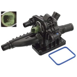 Febi Bilstein 106066 Thermostat with housing, seal and temperature switch , 1 piece