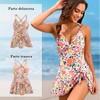 Cloeey Future Traje de Baño Floral para Mujer (MX/US, Alfa,