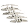 Amarine Made 4 Pack of 6 Stainless Folding Cleat, Flip-up