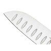 Mercer Culinary Millennia 7-Inch Granton Edge Santoku Knife, Blue